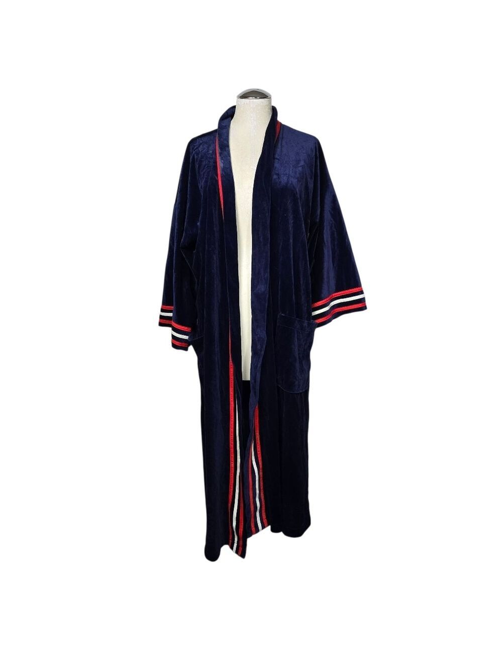 Christian Dior Monsieur Blue Red White Robe One Size